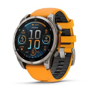 Часы Garmin Fenix 8, 47 mm, AMOLED Sapphire spark orange band