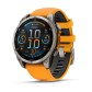 Часы Garmin Fenix 8, 47 mm, AMOLED Sapphire spark orange band