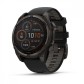 Часы Garmin FENIX 8, 47 ММ, Solar, Sapphire, титановый угольно-серый DLC с черным ремешком