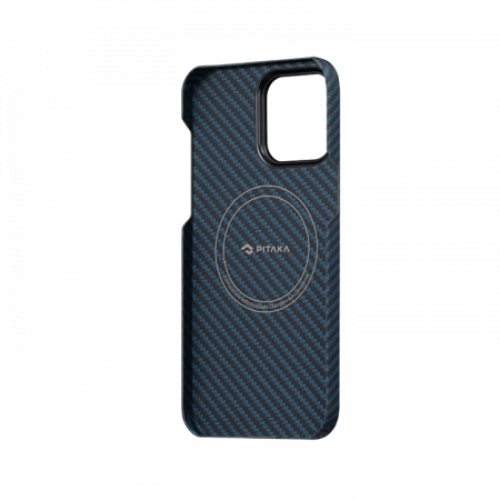 Чехол Pitaka MagEZ Case 3 для iPhone 14 Pro Max (6.7") черно-синий кевлар (арамид)