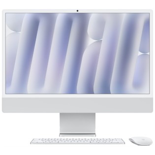 Apple iMac 24" Retina 4.5K (M4 10-Core, GPU 10-Core, 16GB, 512GB) MWUV3 - Silver (2024)